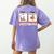 First Data Then Thanksgiving Im Earning A Break Sped Teacher Women's Comfort Colors T-Shirt Back Print Violet