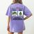 First Educate Then Celebrate Christmas Teacher Winter Break Women's Comfort Colors T-Shirt Back Print Violet