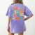 In My First Grade Era 1st Grade Teacher Back To School Women's Comfort Colors T-Shirt Back Print Violet