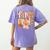 First Grade Fall Floral Coquette Bow Teachers Students Women's Comfort Colors T-Shirt Back Print Violet First Grade Fall Floral Coquette Bow Teachers Students Women's Comfort Colors T-Shirt Back Print Violet
