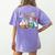 Floral Beakers Chemistry Lab Teacher Women's Comfort Colors T-Shirt Back Print Violet Floral Beakers Chemistry Lab Teacher Women's Comfort Colors T-Shirt Back Print Violet