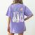 Flowers Test Tube Chemistry Student Science Teacher Women Women's Comfort Colors T-Shirt Back Print Violet