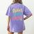 Fluent In Math And Sarcasm Math Teacher Appreciation Women's Comfort Colors T-Shirt Back Print Violet