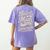 Fluent In Math And Sarcasm Teacher Women's Comfort Colors T-Shirt Back Print Violet Fluent In Math And Sarcasm Teacher Women's Comfort Colors T-Shirt Back Print Violet