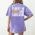 Fluent In Math And Sarcasm Teacher Women's Comfort Colors T-Shirt Back Print Violet Fluent In Math And Sarcasm Teacher Women's Comfort Colors T-Shirt Back Print Violet