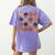 Folk Art Pumpkins Teacher Nurses Admin Witch Halloween Cute Women's Comfort Colors T-Shirt Back Print Violet Folk Art Pumpkins Teacher Nurses Admin Witch Halloween Cute Women's Comfort Colors T-Shirt Back Print Violet