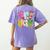 Fri-Yay Happy Friday Weekend Teacher Back To School Women's Comfort Colors T-Shirt Back Print Violet Fri-Yay Happy Friday Weekend Teacher Back To School Women's Comfort Colors T-Shirt Back Print Violet