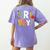 Fri Yay Teacher Happy Friday Friyay Weekend Back To School Women's Comfort Colors T-Shirt Back Print Violet