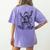 Frog Dissection Biology Anatomy Lab Science Teacher Women's Comfort Colors T-Shirt Back Print Violet