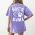 Fun Bostie Mama Dog Lover Apparel Boston Terrier Mom Women's Comfort Colors T-Shirt Back Print Violet