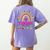 Future Kids Career Teacher Rainbow Boy Girl Graduations Women's Comfort Colors T-Shirt Back Print Violet
