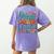 Future Marine Biologist Student Biology Teacher Kids Women's Comfort Colors T-Shirt Back Print Violet