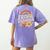 Future Teacher Kids Youth Girls Rainbow Pre-k Kindergarten Women's Comfort Colors T-Shirt Back Print Violet