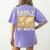Geography Teacher Easily Distracted By Maps Women's Comfort Colors T-Shirt Back Print Violet