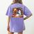Ghost Book Reading Halloween Books Lover Teacher Women's Comfort Colors T-Shirt Back Print Violet Ghost Book Reading Halloween Books Lover Teacher Women's Comfort Colors T-Shirt Back Print Violet