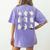 Ghost Science Teacher Chemistry Laboratory Halloween Costume Women's Comfort Colors T-Shirt Back Print Violet