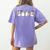 Ghosts Reading Books Library Halloween Teacher Men Women Kid Women's Comfort Colors T-Shirt Back Print Violet