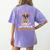 This Girl Loves Watermelon And Her Boston Terrier Dog Mother Women's Comfort Colors T-Shirt Back Print Violet