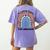 Good Day To Teach Tiny Musicians Piano Music Teacher Women Women's Comfort Colors T-Shirt Back Print Violet