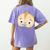 Good Egg Teacher Halloween Costume Group The Cool Bean Women's Comfort Colors T-Shirt Back Print Violet