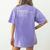 Grammar Teacher And Punny Punctuation Women's Comfort Colors T-Shirt Back Print Violet