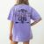 Granddaughter Nanas Girl Women's Comfort Colors T-Shirt Back Print Violet