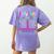 Groovy Day Care Some Days I Rock It Day Care Teacher Life Women's Comfort Colors T-Shirt Back Print Violet
