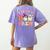 Groovy Kindergarten Boo Crew Kinder Halloween Teacher Kids Women's Comfort Colors T-Shirt Back Print Violet