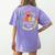 Groovy Lead Teacher Appreciation Back To School Women's Comfort Colors T-Shirt Back Print Violet