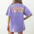 Groovy Retro School Psych Teacher School Psychologist For Men Women Girls Kids Women's Comfort Colors T-Shirt Back Print Violet