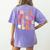 Groovy In My Spooky Teacher Era Halloween Party Boo Women's Comfort Colors T-Shirt Back Print Violet Groovy In My Spooky Teacher Era Halloween Party Boo Women's Comfort Colors T-Shirt Back Print Violet