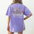 Groovy I Teach Tiny Humans About Jesus Christian Teacher Women's Comfort Colors T-Shirt Back Print Violet