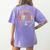 Groovy Title 1 Crew Cute Title 1 Reading Teacher Men Women Kids Women's Comfort Colors T-Shirt Back Print Violet