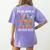 We All Grow At Different Rates Back To School Teacher Women's Comfort Colors T-Shirt Back Print Violet
