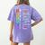 Growth Mindset Positive Motivational Classroom Teacher Learn Women's Comfort Colors T-Shirt Back Print Violet