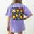 Growth Not Perfection Abstract Florals SPED Teacher Women's Comfort Colors T-Shirt Back Print Violet