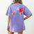 H Is For Head Start Teacher First Day Of School Tee Women's Comfort Colors T-Shirt Back Print Violet