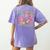 Half Teacher Half Iced Coffee Back To School Women's Comfort Colors T-Shirt Back Print Violet Half Teacher Half Iced Coffee Back To School Women's Comfort Colors T-Shirt Back Print Violet