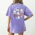 Halloween Advocate Heat Transfers Special Education Teacher Men Women Women's Comfort Colors T-Shirt Back Print Violet