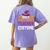 Halloween Costumes For Teachers Tired Teacher Costume Tee Women's Comfort Colors T-Shirt Back Print Violet
