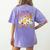 Halloween Floral Ghost Teacher Are You Falloween Directions Women's Comfort Colors T-Shirt Back Print Violet Halloween Floral Ghost Teacher Are You Falloween Directions Women's Comfort Colors T-Shirt Back Print Violet