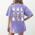 Halloween Ghost Playing Musical Instruments Music Teacher Women's Comfort Colors T-Shirt Back Print Violet Halloween Ghost Playing Musical Instruments Music Teacher Women's Comfort Colors T-Shirt Back Print Violet