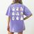 Halloween Ghost Speech Therapy SLP Fall Teacher Tee Women's Comfort Colors T-Shirt Back Print Violet Halloween Ghost Speech Therapy SLP Fall Teacher Tee Women's Comfort Colors T-Shirt Back Print Violet