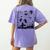 Halloween Music Note Clefs Spooky Ghost For Music Teacher Women's Comfort Colors T-Shirt Back Print Violet