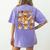 Halloween PE Teacher Costume Ghost Physical Education Women's Comfort Colors T-Shirt Back Print Violet