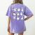 Halloween PE Teacher Ghost Playing Soccer Football Baseball Women's Comfort Colors T-Shirt Back Print Violet Halloween PE Teacher Ghost Playing Soccer Football Baseball Women's Comfort Colors T-Shirt Back Print Violet