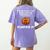 Halloween Pumpkin Pi Math Geometry Teachers Students For Men Women Kids Women's Comfort Colors T-Shirt Back Print Violet Halloween Pumpkin Pi Math Geometry Teachers Students For Men Women Kids Women's Comfort Colors T-Shirt Back Print Violet