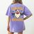 Halloween Read More Books Retro Costume Teacher Women Girls Women's Comfort Colors T-Shirt Back Print Violet