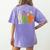 Halloween SPED Teacher Boo In ASL Boo Hands Sign Language Women's Comfort Colors T-Shirt Back Print Violet