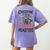 Halloween Teacher Creepin It Real With My 4th Grade Monsters Women's Comfort Colors T-Shirt Back Print Violet Halloween Teacher Creepin It Real With My 4th Grade Monsters Women's Comfort Colors T-Shirt Back Print Violet